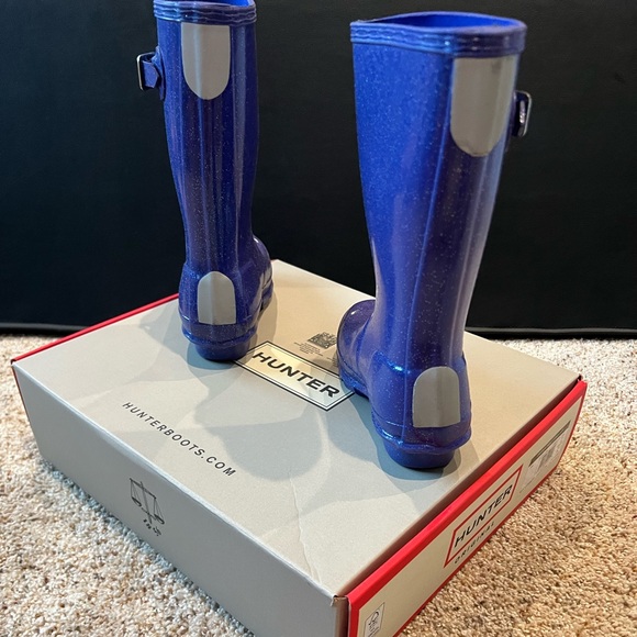 Hunter Original Kids Starcloud boots in Electric Storm - Picture 6 of 16